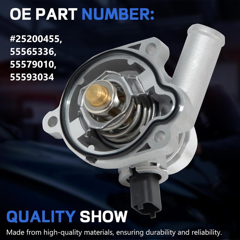 AcornTech Coolant Thermostat Housing Assembly Fit for Chevrolet 2011-2015 Cruze, 2016 Cruze Limited, 2012-2019 Sonic, 2013-2019 Trax, Buick 2013-2019 Encore # 25200455, 55565336, 902-808 - Image 3